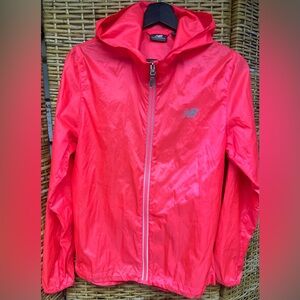 New‎ Balance- Neon Pink Full Zip, Hoodie, Windbreaker jacket-Size:Small